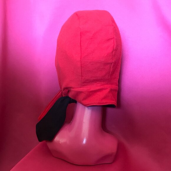 NEW reversible 1950s retro devil hood hat halloween costume handmade - Picture 6 of 6